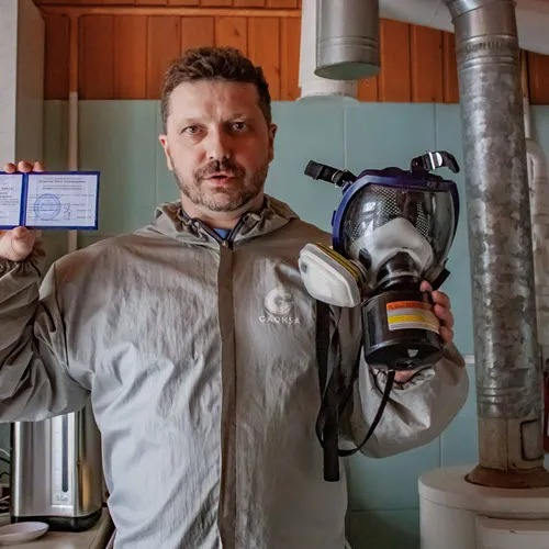 ФОТО Удаление плесени в поселке Московской области Развилка