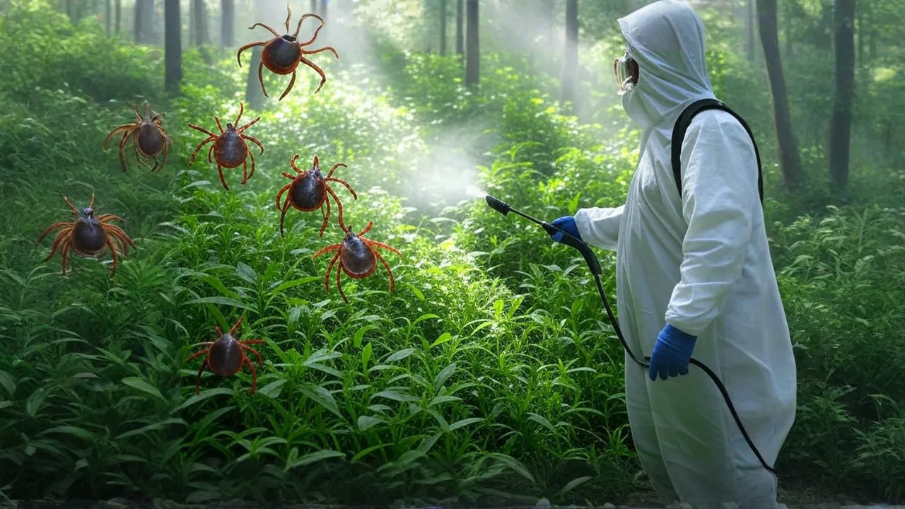 фото: Обработка от клещей в поселке Московской области Развилка и области